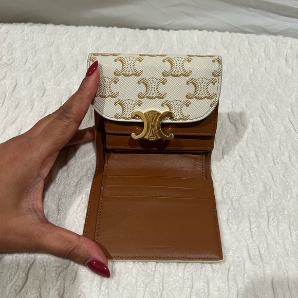 Celine Triomphe Tri-fold wallet - New - Picture 8 of 9
